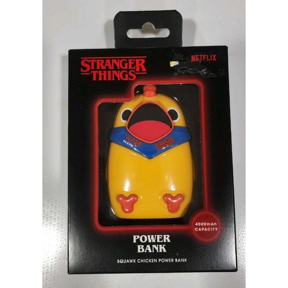 The Stranger Things Squawk Chicken Power Bank 4000mAh New Sealed